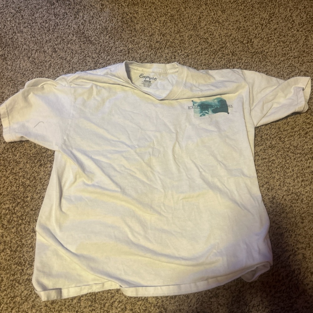 Empyre White Cotton T-Shirt